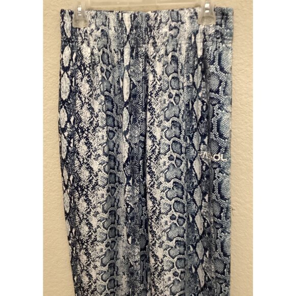 Raskol Blue & White Snake Print Joggers Size Medium - Picture 4 of 4